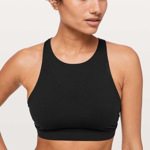 Lululemon Energy Bra *High Neck in Black - 8 - Picture 1 of 4